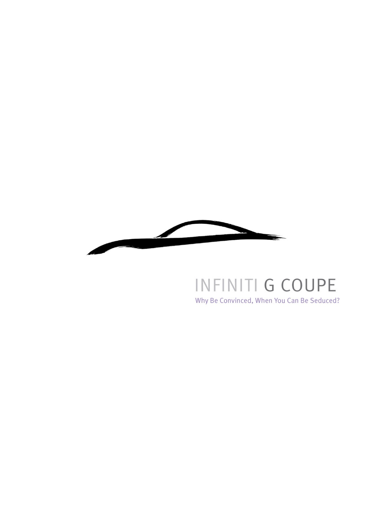 2012 Infiniti G Coupe Brochure Page 1